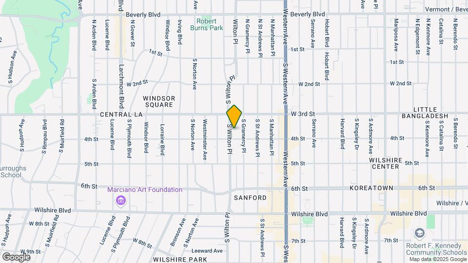 340 S Wilton Pl Map and Location Details