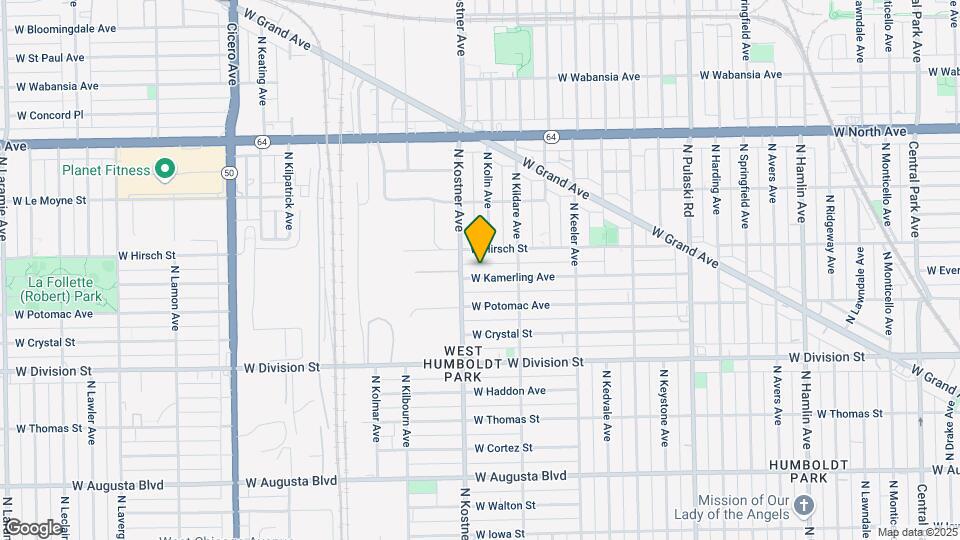 4338 W Kamerling Ave Map and Location Details