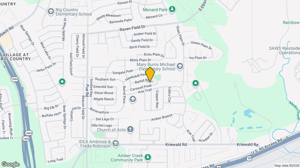 9831 Carswell Peak Mapa y Detalles de la Ubicación