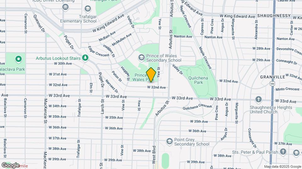 2145 W 32nd Ave Map and Location Details