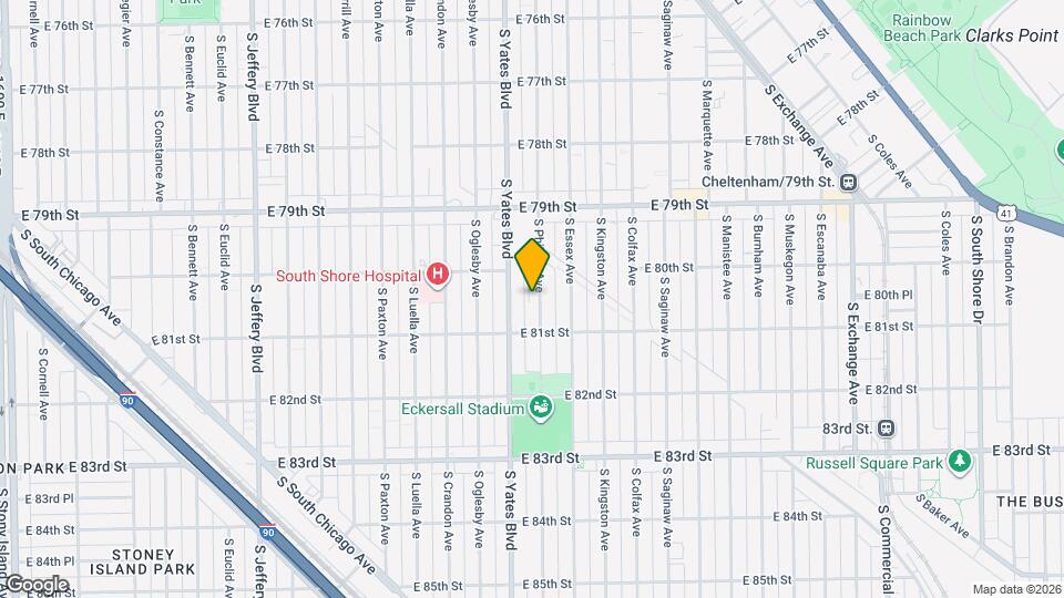 8028 S Phillips Ave, Unit 2F Mapa y Detalles de la Ubicación