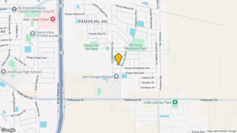 12529 Paseo Rosannie Ave Map and Location Details