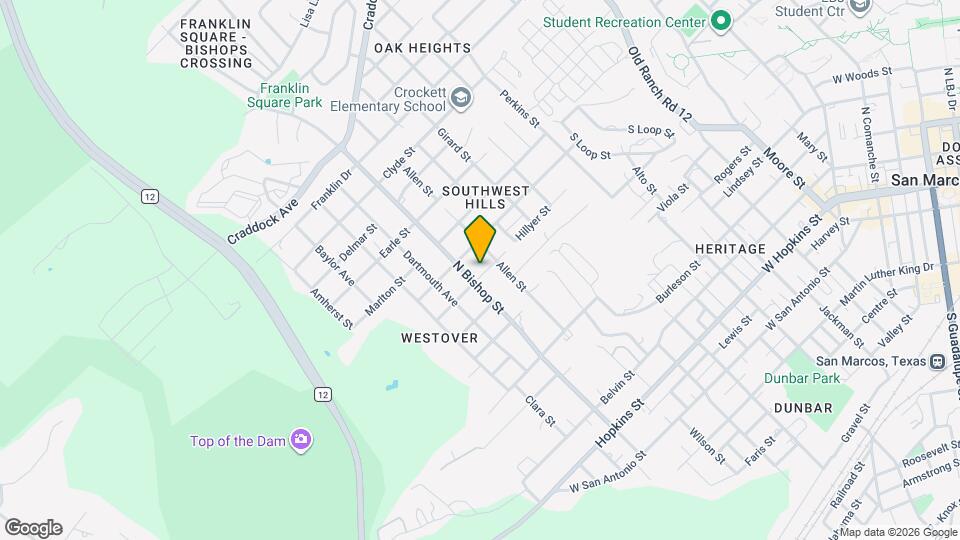 1206-1208 Hillyer St Map and Location Details