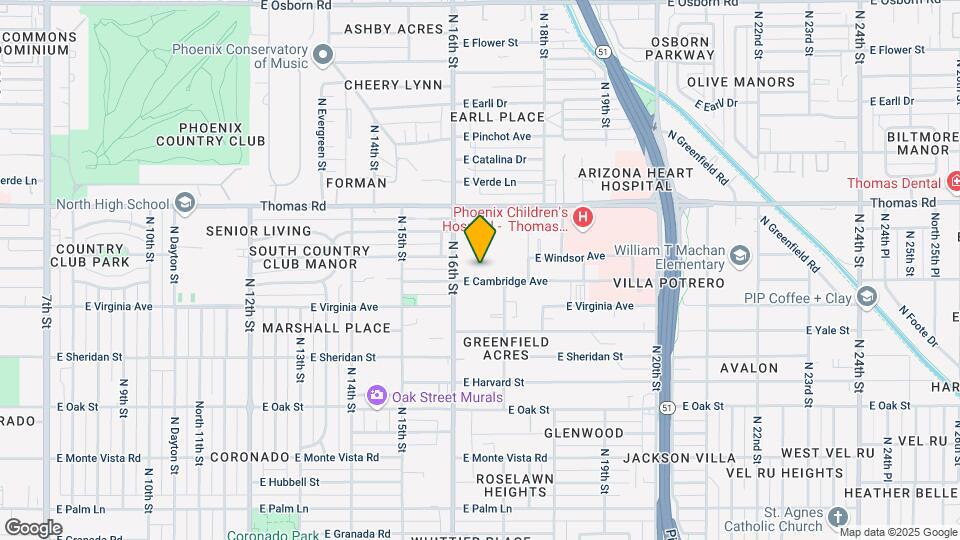 Cambridge Condos Mapa y Detalles de la Ubicación