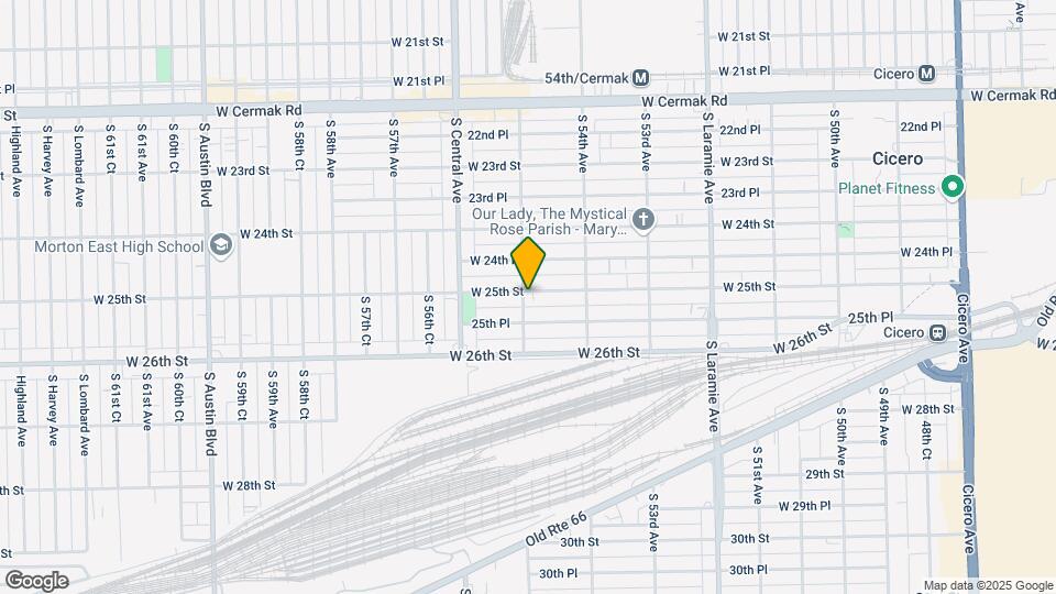 5439 W 25th St Mapa y Detalles de la Ubicación