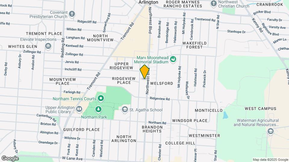 2905-2919 Northwest Blvd Map and Location Details