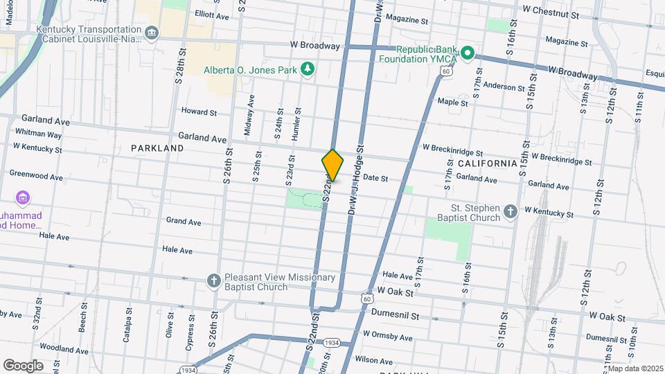 2125 W Kentucky St Map and Location Details