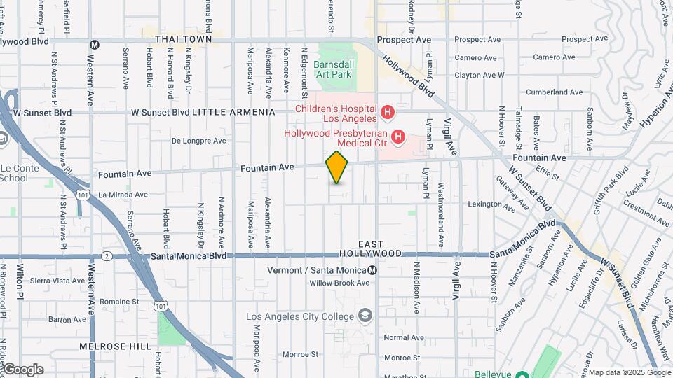 1224 N Berendo St Mapa y Detalles de la Ubicación