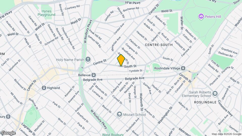 1016 South St Map and Location Details