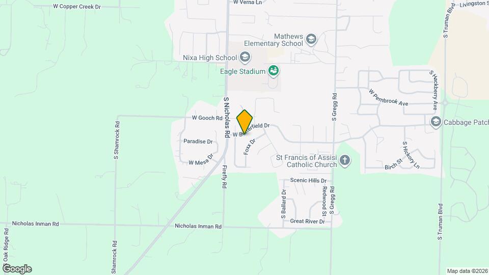 1278 W Butterfield Dr Map and Location Details