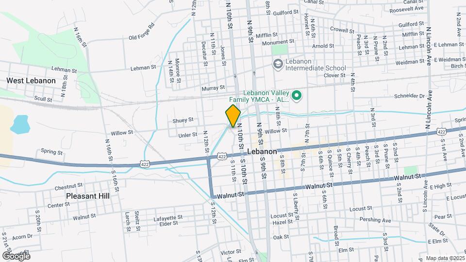 1011 Willow St Mapa y Detalles de la Ubicación