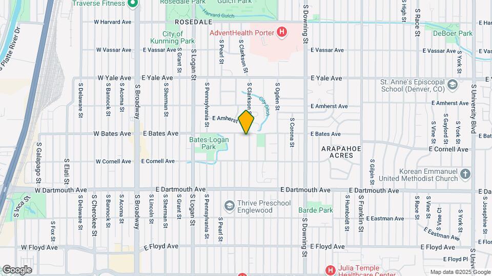 2911 S Clarkson St Map and Location Details