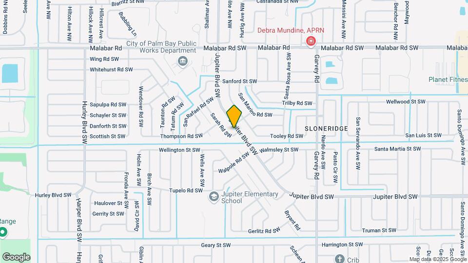 1962 Jupiter Blvd SW Mapa y Detalles de la Ubicación