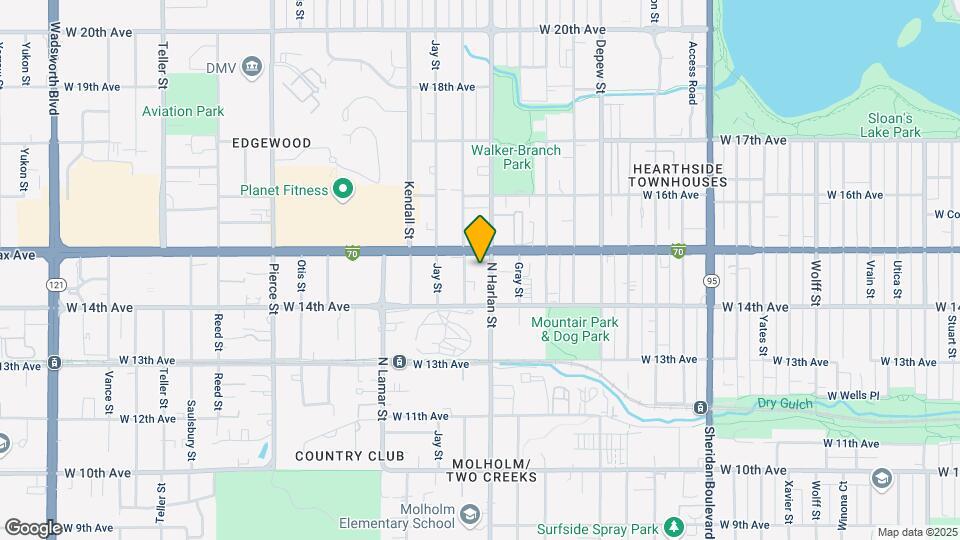 1435 N Harlan St Map and Location Details