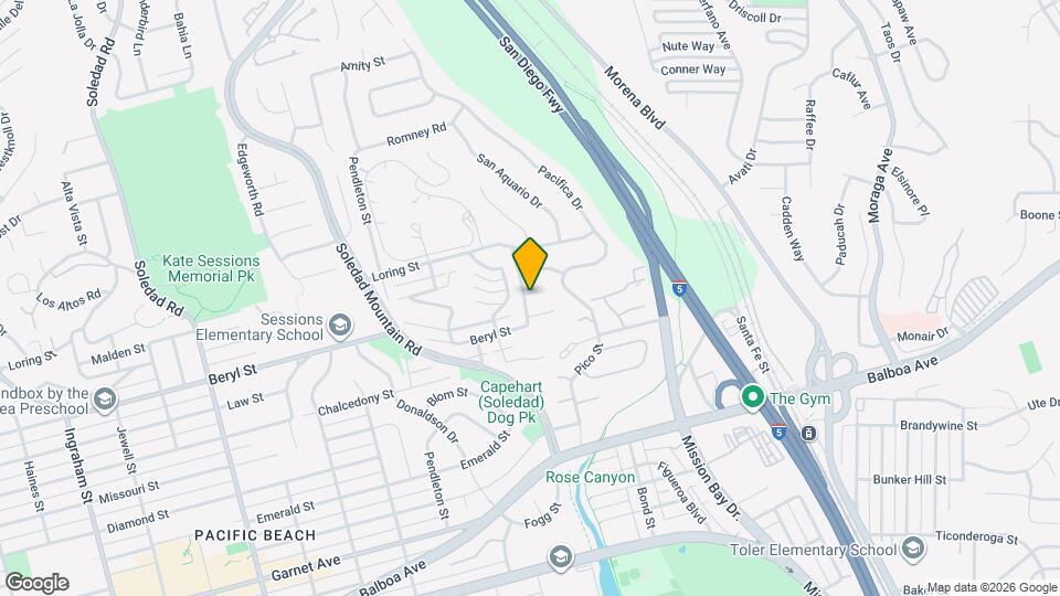 2503 Aster St Map and Location Details