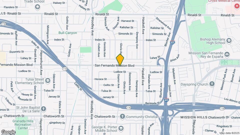 15950 San Fernando Mission Blvd Map and Location Details