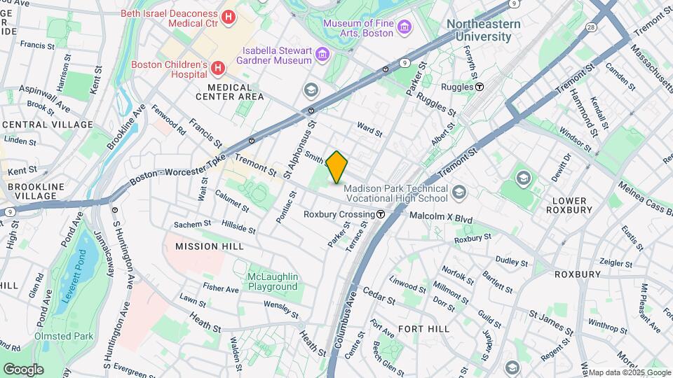 1481 Tremont St, Unit W-301 Map and Location Details