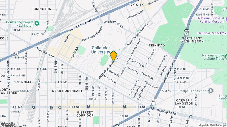 1403 West Virginia Ave NE Mapa y Detalles de la Ubicación