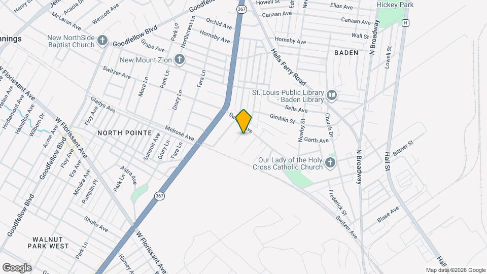 8554 Oriole Ave Map and Location Details