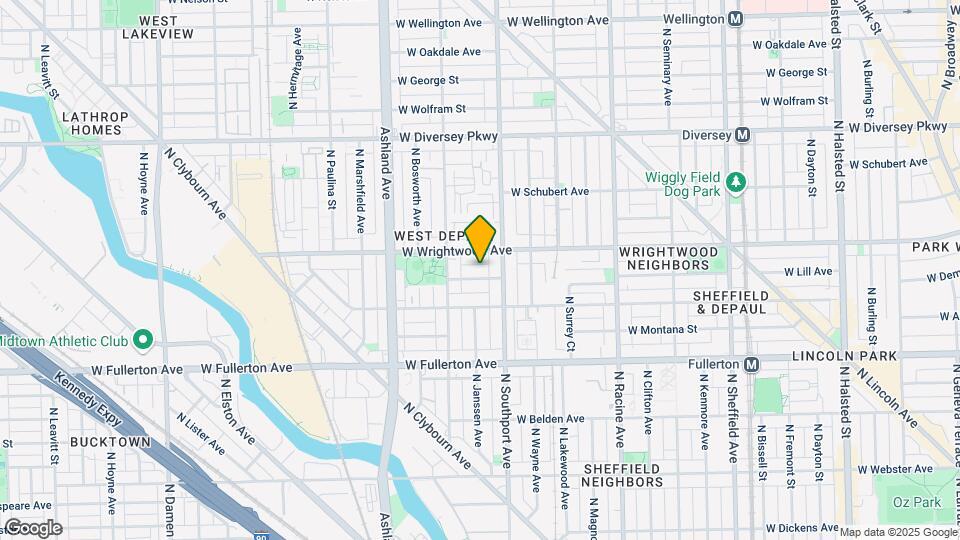 1422 W Lill Ave Mapa y Detalles de la Ubicación