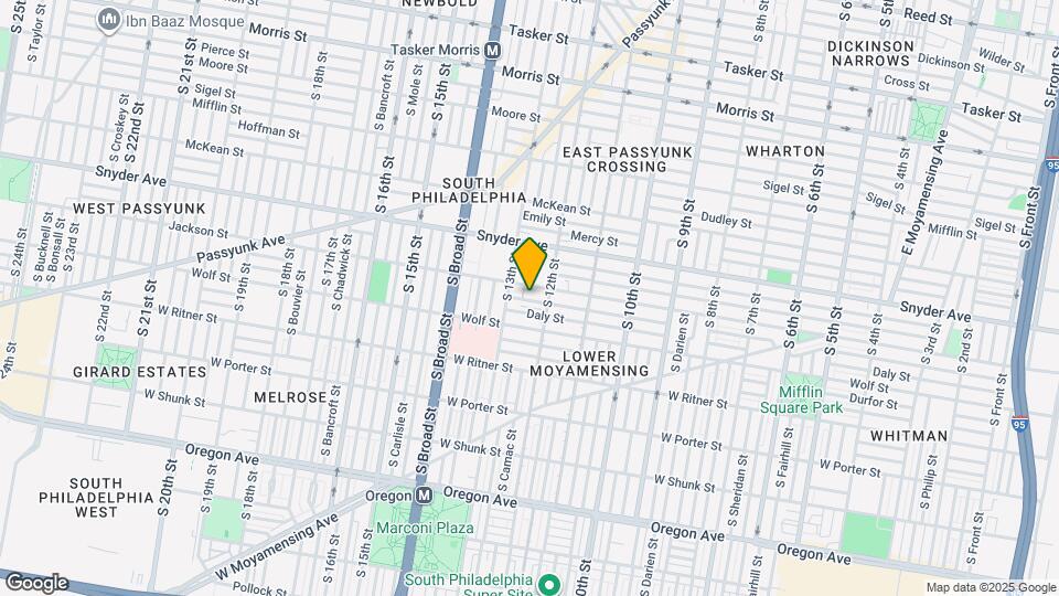 1225 Tree St Map and Location Details