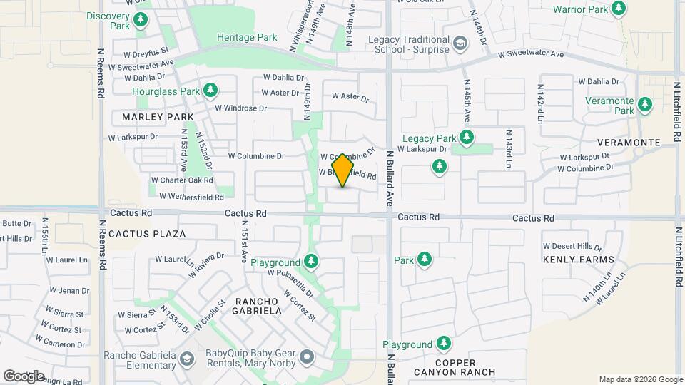 14833 W Charter Oak Rd Mapa y Detalles de la Ubicación