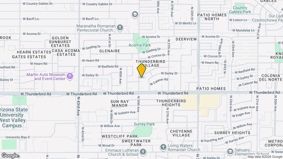 3838 W Dailey St Map and Location Details