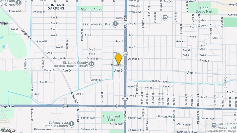 2601 Booker St Map and Location Details
