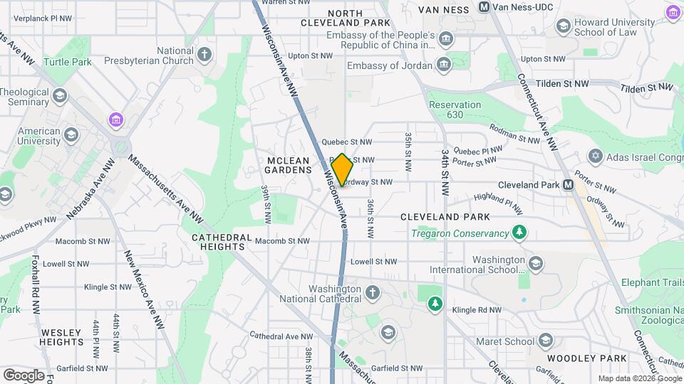 3427 Wisconsin Ave NW Map and Location Details