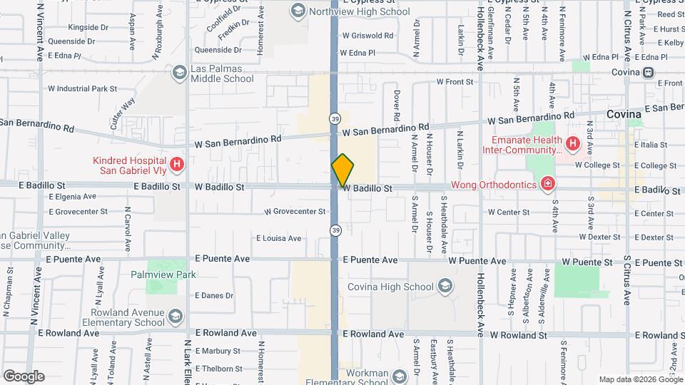 838 N Azusa Ave Map and Location Details