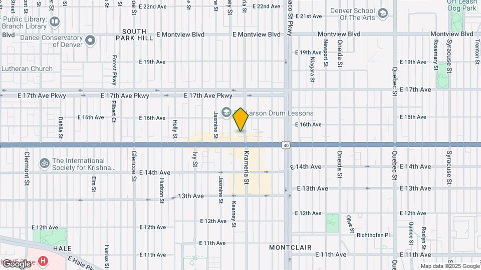 1525 Krameria St Map and Location Details