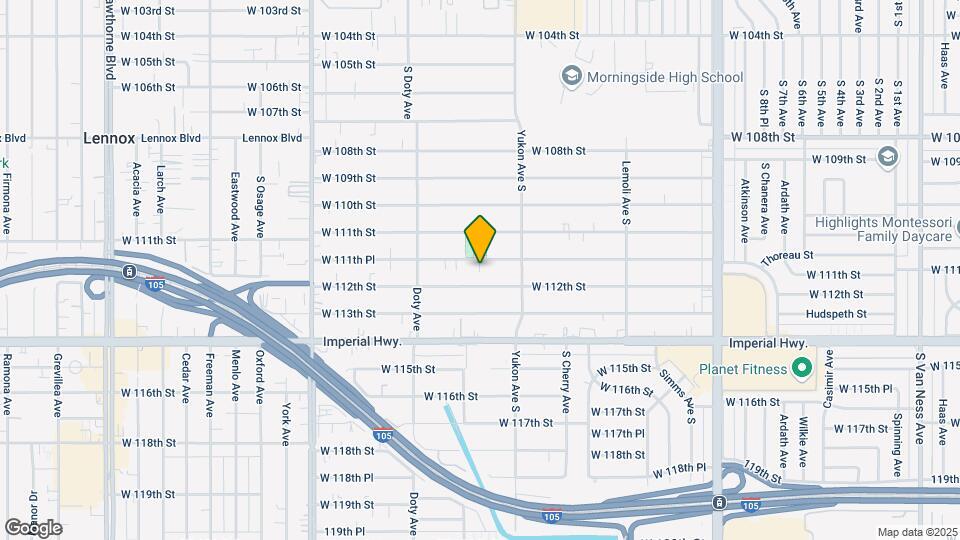 3652 W 111th Pl Map and Location Details
