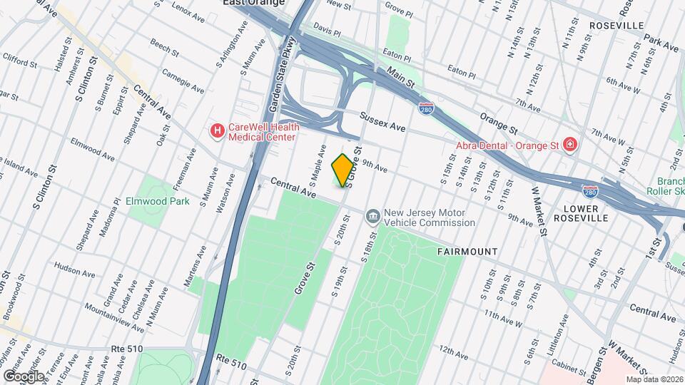 153 S Grove St, Unit Grove Street Map and Location Details