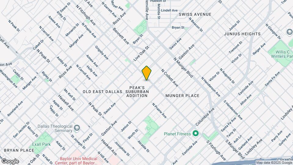 921 N Fitzhugh Ave Map and Location Details