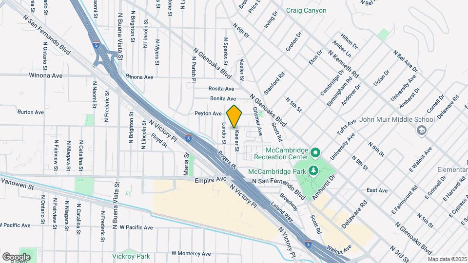 1825 Keeler St Map and Location Details