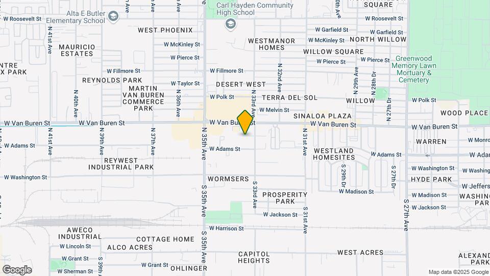3325 W Monroe St Map and Location Details