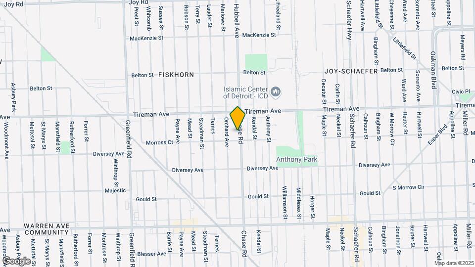 7825 Chase Rd Mapa y Detalles de la Ubicación