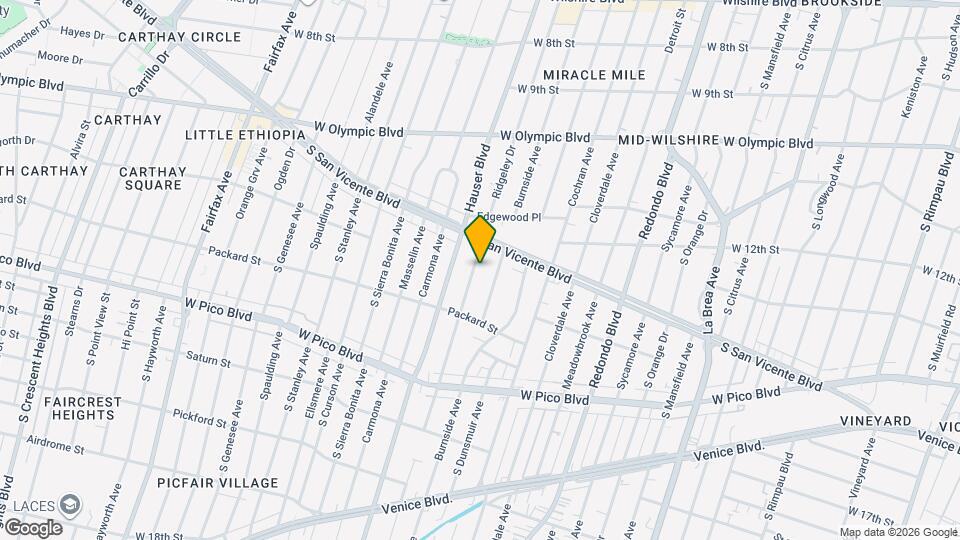 1232 Ridgeley Dr, Unit 1/2 Map and Location Details