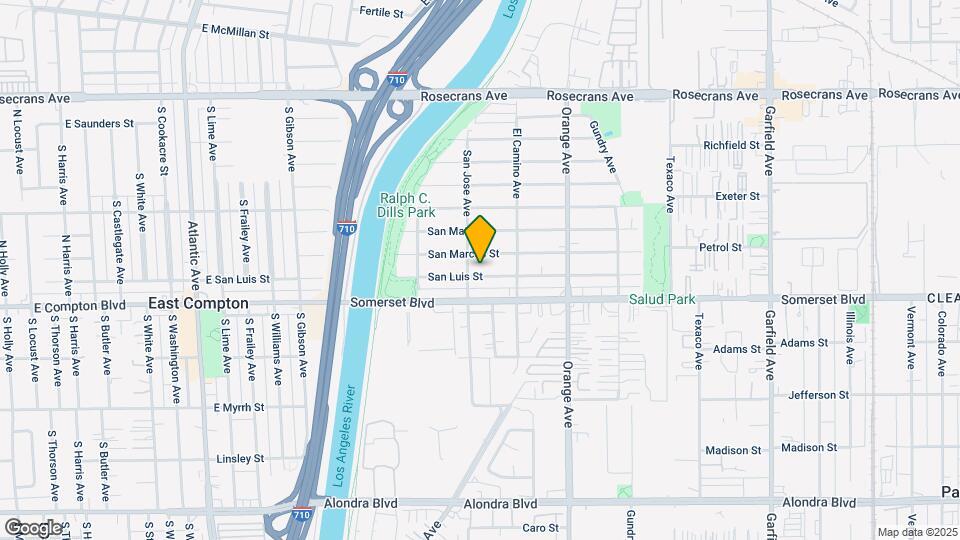 6611 San Luis St Map and Location Details