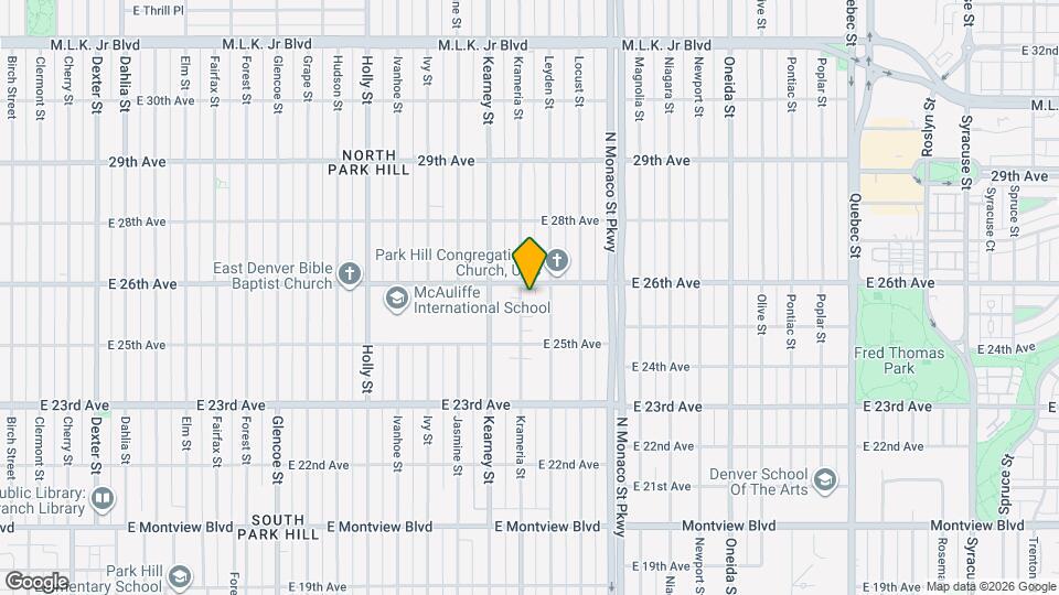2576 Krameria St Map and Location Details