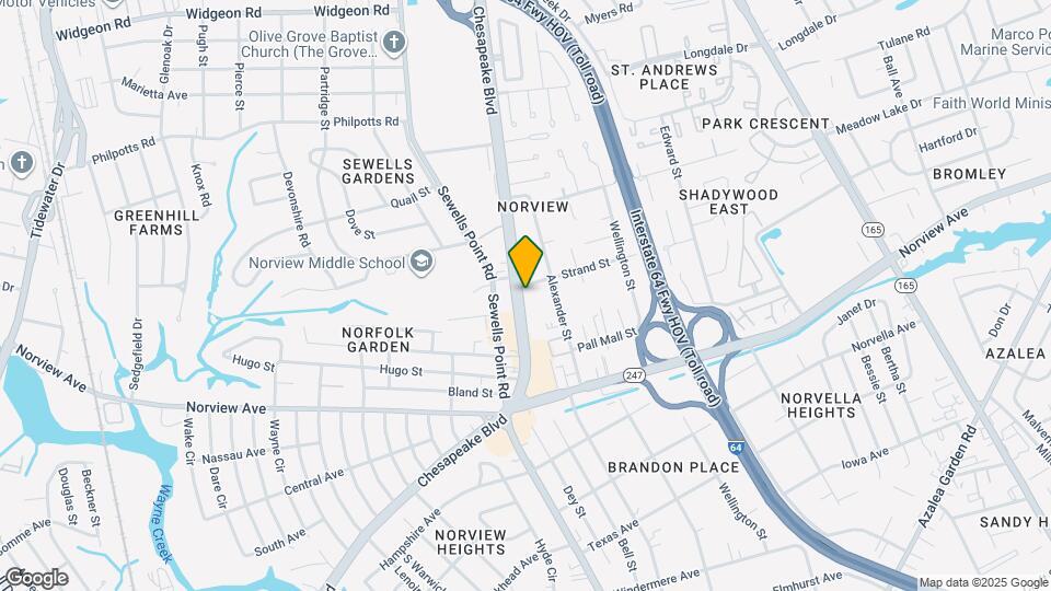 6240 Chesapeake Blvd Map and Location Details