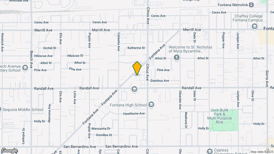 9238 Citrus Ave Map and Location Details
