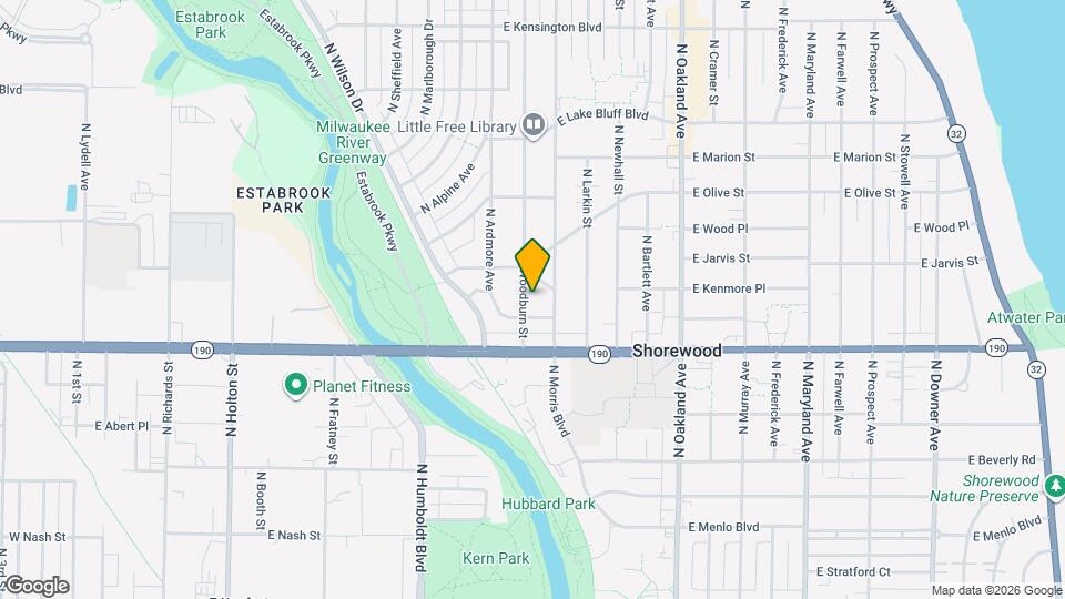 4112 N Woodburn St, Unit 4112 Map and Location Details