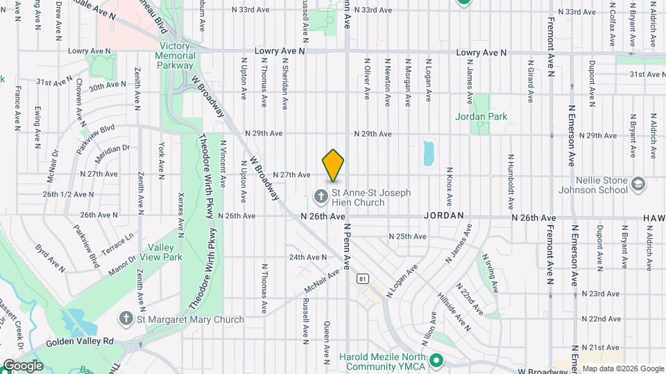 2642 Queen Ave N Mapa y Detalles de la Ubicación