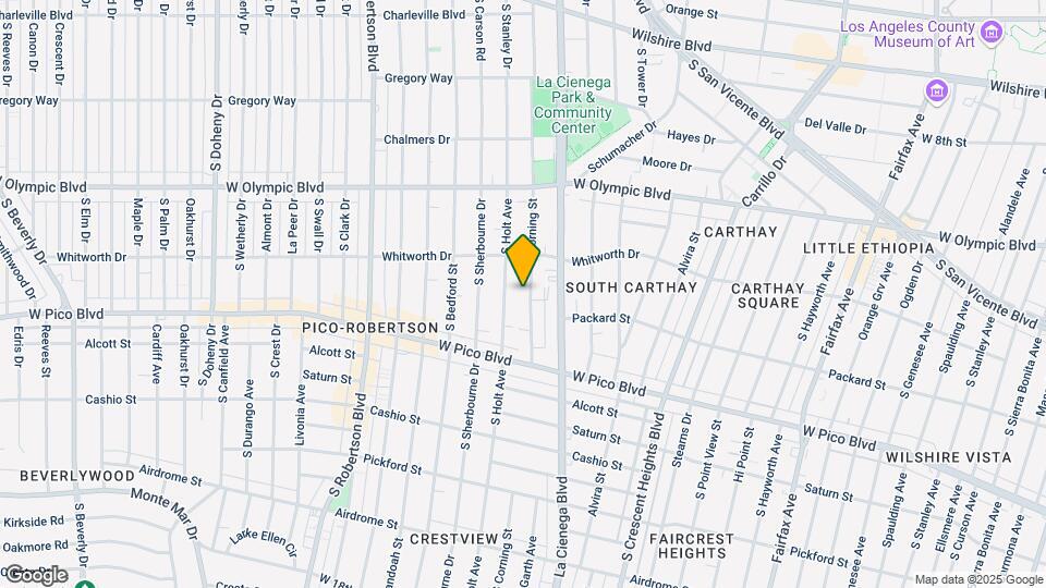 1145 S Corning St Map and Location Details