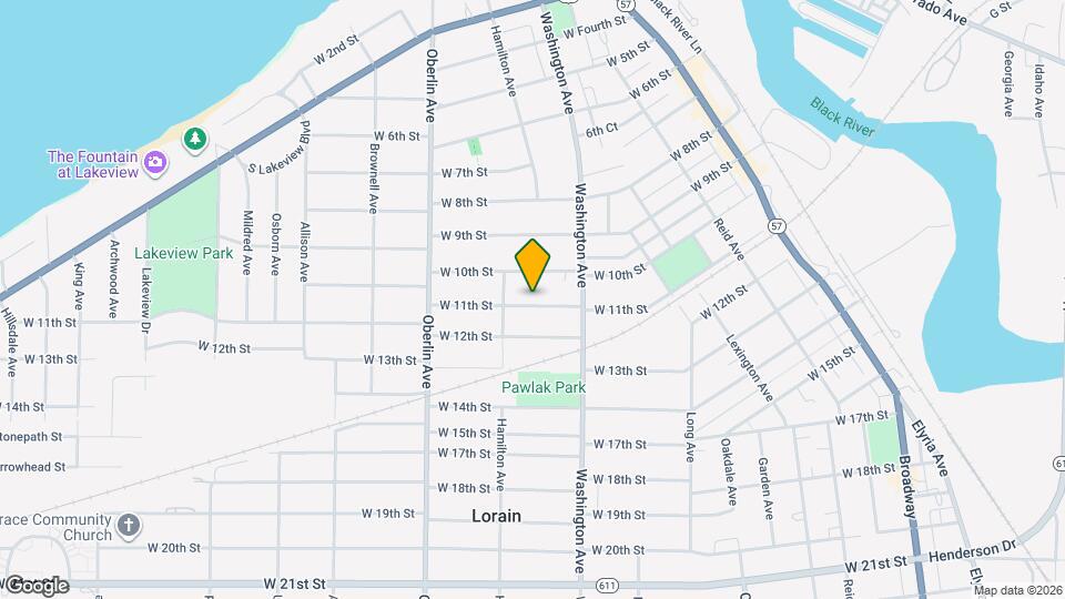 1038 W 11th St Map and Location Details