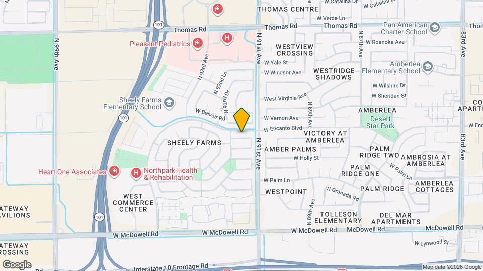 9130 W Cypress St Map and Location Details