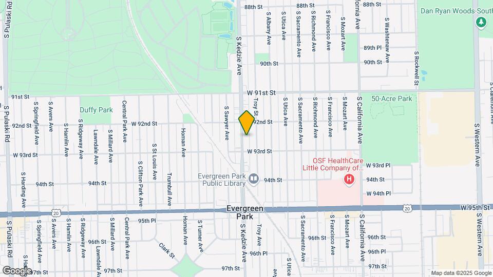 9225 S Kedzie Ave Mapa y Detalles de la Ubicación