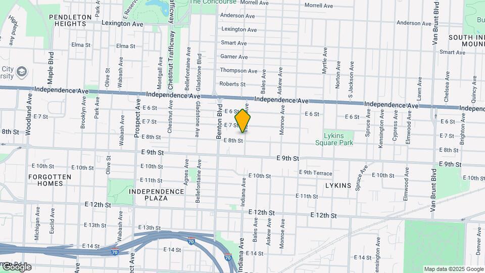 716 Indiana Ave Map and Location Details