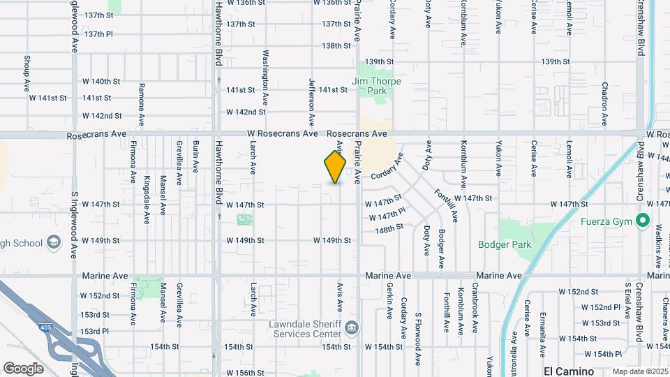 14607 Avis Ave Map and Location Details